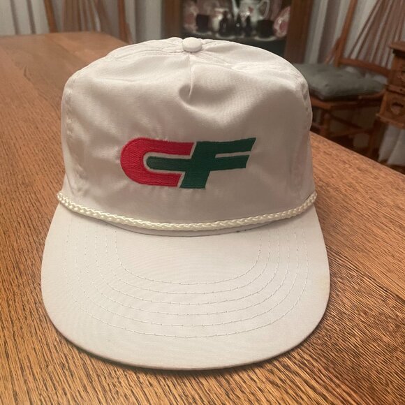 Men's Vintage CF Consolidated Freight White Adjustable Strap Rope Baseball Hat - Picture 2 of 11